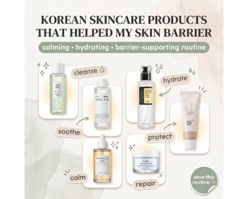 Korean Skincare for a Damaged Skin Barrier: Gentle Products That Helped My Skin Feel Normal Again cover photo collage