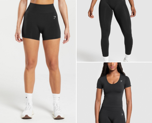 Gym clothes cover photo collage
