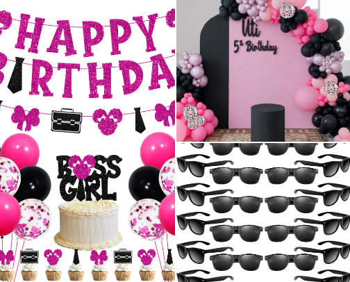 Planning a Pink, Sparkly Boss Baby First Birthday? cover photo collage