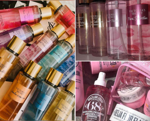 Body mists🧁 cover photo collage