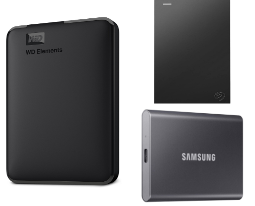 External hard drive 💾 cover photo collage