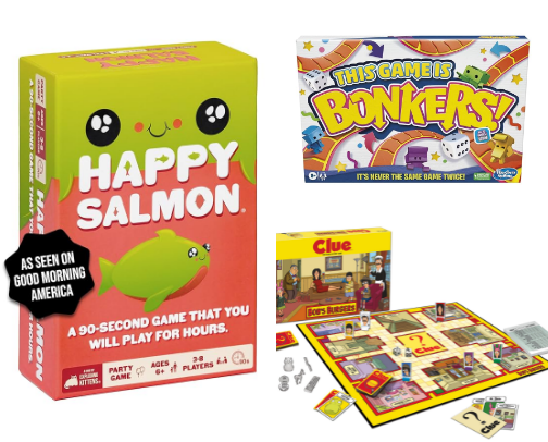 Great Games for Family Game Night cover photo collage