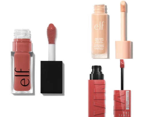 My ride or die Beauty products cover photo collage