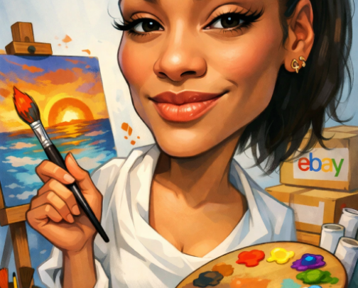 My art! eBay- AquaBeautyArtStudio cover photo collage