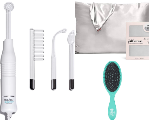 hair tools/hair care cover photo collage