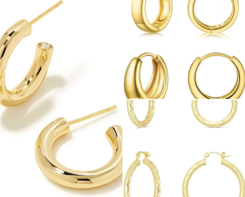 Earrings cover photo collage