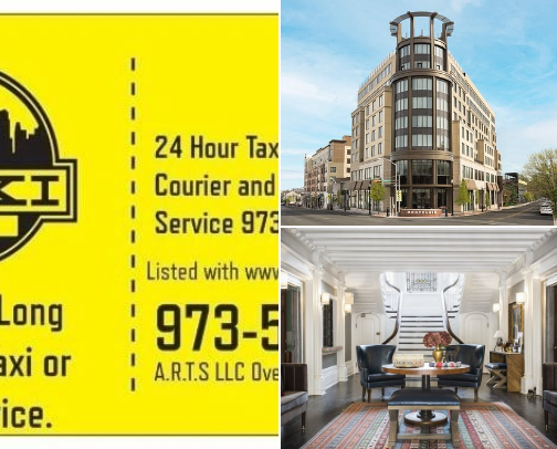 Best Hotels in Montclair Bloomfield West Orange NJ + Reliable Airport Taxi & Car Rentals 2026 Guide cover photo collage