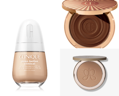 Alexandra Leclerc’s beauty products cover photo collage