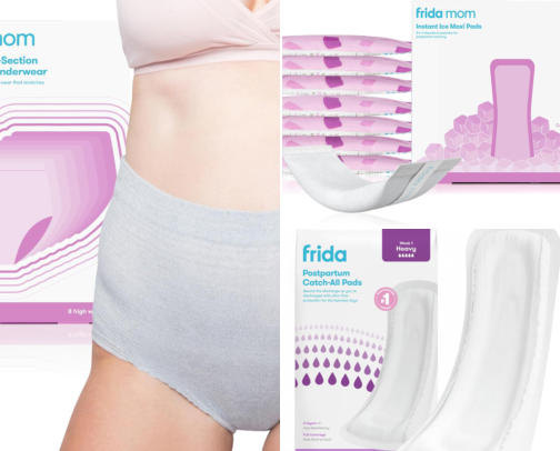Postpartum Recovery & Hospital Bag Must-Haves From a First-Time Mom cover photo collage