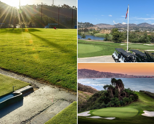Golf Go To Places in San Diego cover photo collage