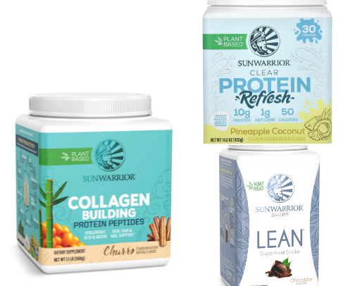 Sun-Powered Plant Protein & Snack List cover photo collage