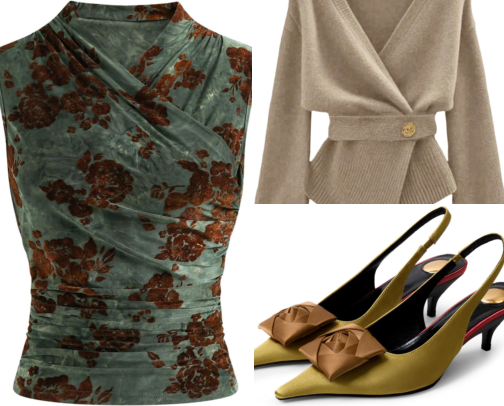 Old Rich Autumn Lookbook cover photo collage