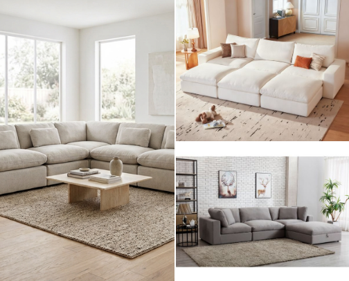Cloud Couch On a Budget cover photo collage