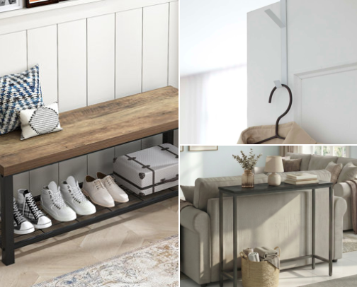 Small Apartment Entryway Storage Ideas for Renters cover photo collage