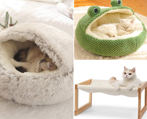 Cozy Finds for Happy Cats cover photo collage