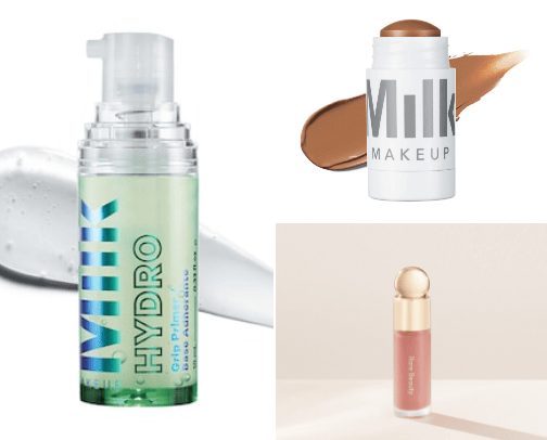 Makeup products cover photo collage