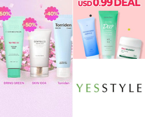 YesStyle cover photo collage