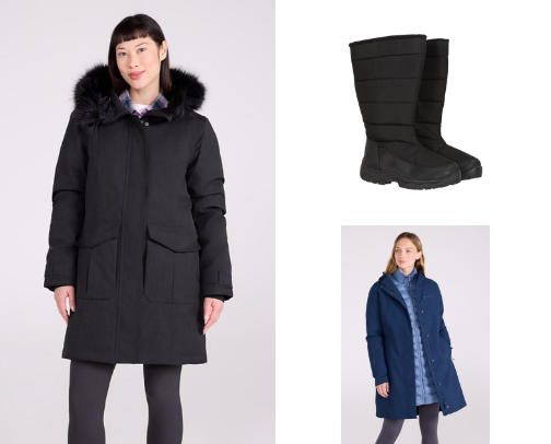 Winter gears for Canadian weather cover photo collage