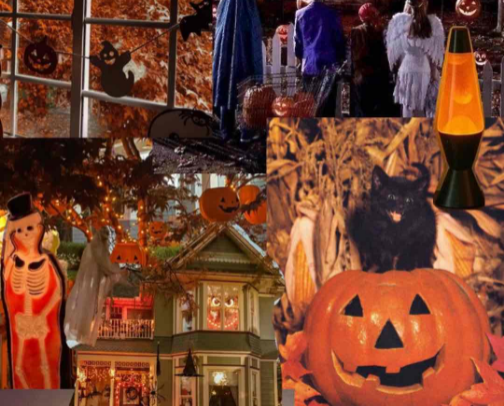 Vintage Nostalgia Halloween Decor 🍂👻🎃✨ cover photo collage