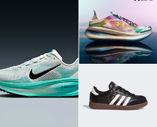 trendy shoes cover photo collage