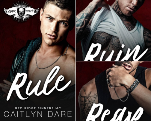 Read Now - Rule: A Dark MC Romance (Red Ridge Sinners MC Book 3) companions cover photo collage