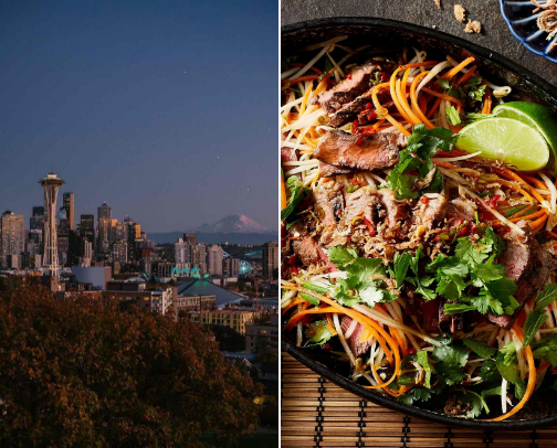 seattle foodie cover photo collage