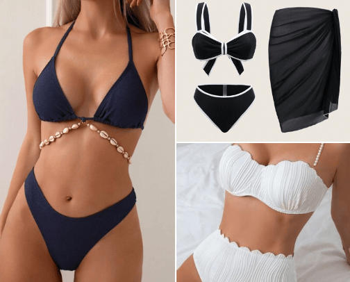 MUST have beachwear for 2025 summer cover photo collage