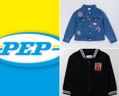 Kids clothes and shoes cover photo collage