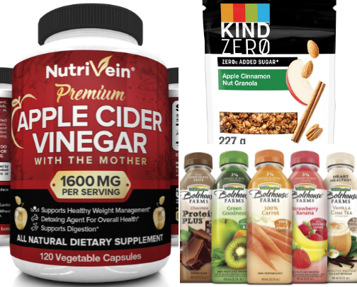 Vitamins and healthy treats… cover photo collage