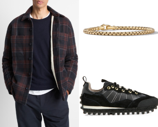 The Vince Plaid Shirt Jacket edit cover photo collage