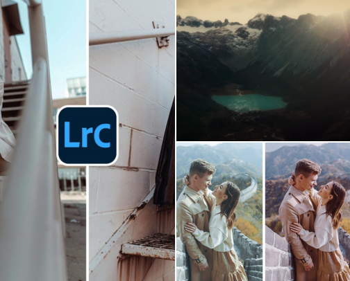 BEST LIGHTROOM AND BLACKMAGIC CAMERA APP PRESETS FOR CINEMATIC PHOTOS cover photo collage