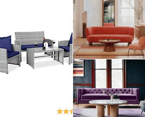 furniture favorites cover photo collage