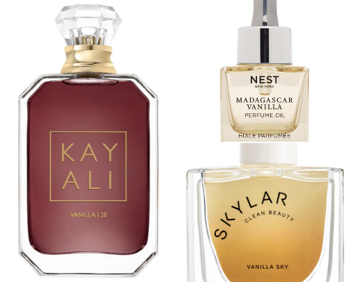 Vanilla perfumes 🍨 cover photo collage