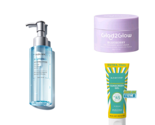 Simple 3-step morning skincare routine cover photo collage