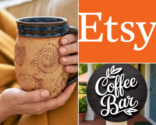 My Slow Morning Coffee Ritual: 40 Handmade Etsy Finds Worth Waking Up For cover photo collage