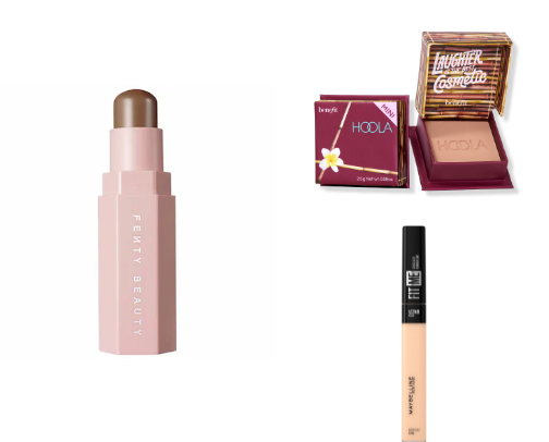 Makeup products I live by cover photo collage