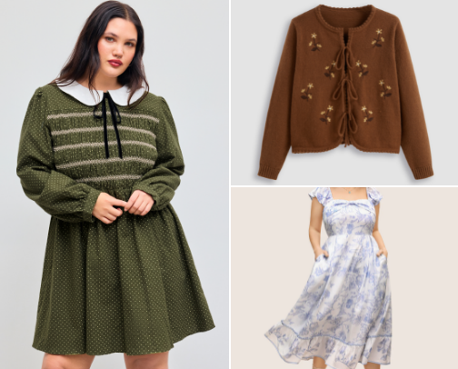 Plus Size Cottagecore Outfits cover photo collage