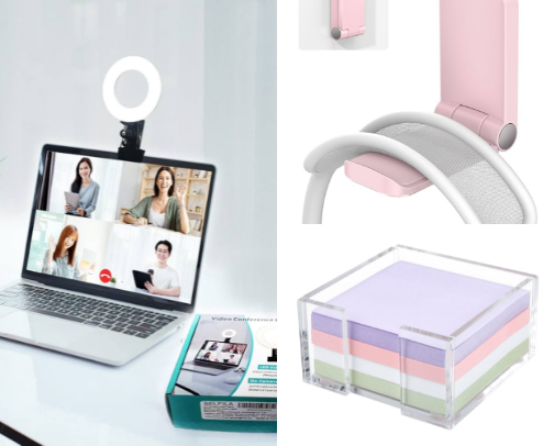 Work from home essentials cover photo collage