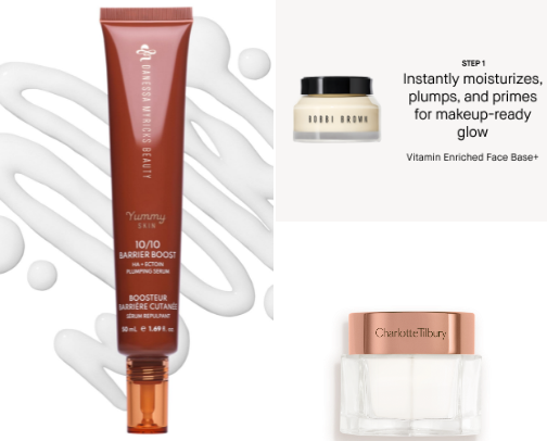 Hydrating primers for dry skin cover photo collage