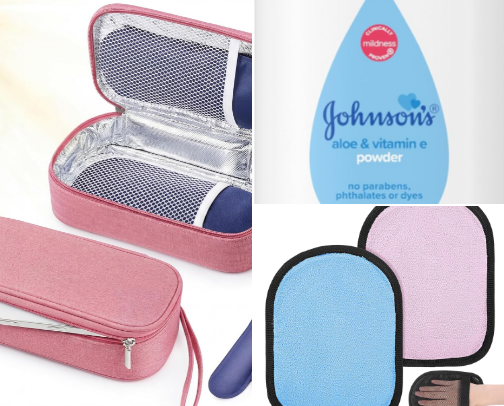 Girly Pink Beach Essentials cover photo collage