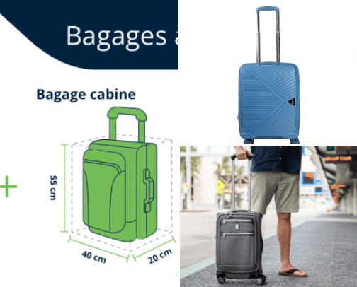 Suitcases for travel cover photo collage