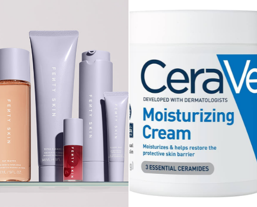 Favorite body care items cover photo collage