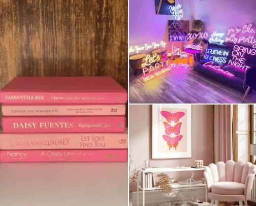 Pink life cover photo collage