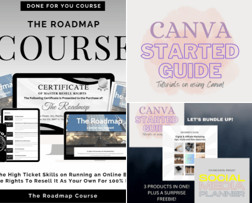 Business Building Digital Products! cover photo collage