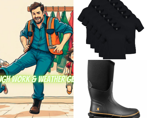 Tough Work and Weather Gear! cover photo collage