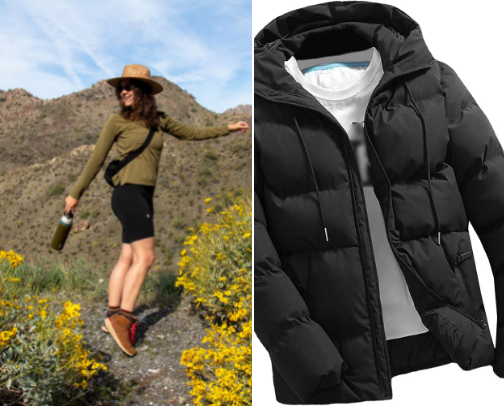 jackets /Clothes for outdoor cover photo collage