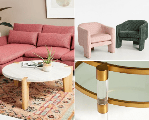 Livable Luxury: Living Room Furniture & Accents cover photo collage