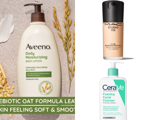 Skin care cover photo collage