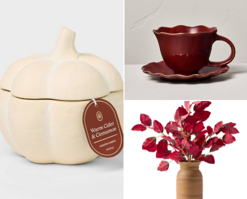 fall home items cover photo collage