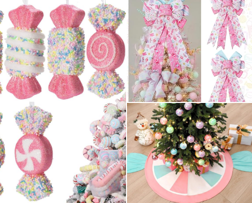 Candy Christmas Theme Decor - $20 and under! 🍭🍬 cover photo collage